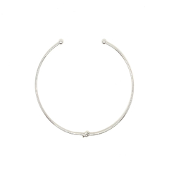 Colar Choker Liso com Nozinho no Centro - loja online