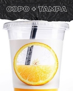 COPO PLÁSTICO C/TAMPA 330 ml - 10mil und - R$ 0,41und