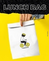 LUNCH BAG BRANCA 18x32x9,5cm 80g, 5mil, R$0,84