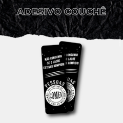 ADESIVO PAPEL COUCHÊ 2,5x7,5cm, 4000und, 3 cores, R$ 0,05