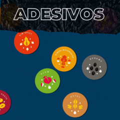 ADESIVO REDONDO 5x5cm, 2500und, 1cor, R$ 0,21