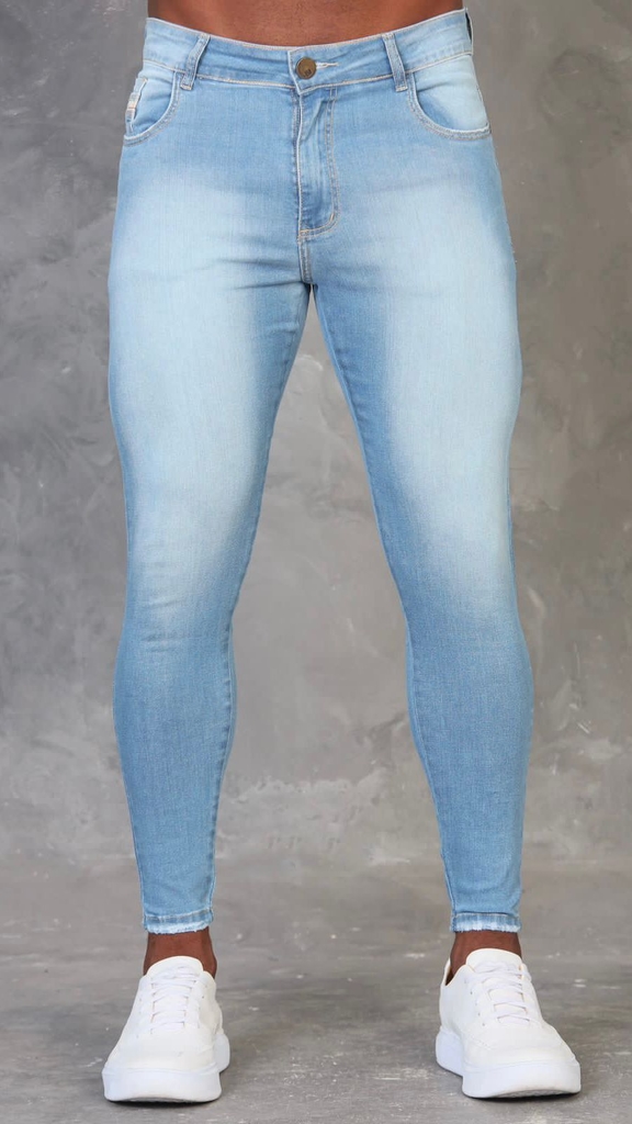 Calça Jeans Masculina Skinny Dia Dia Luxo Premium Azul Clara - La MoDa  Colella - Calças Jeans Masculina - Magazine Luiza