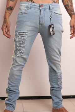 Jeans Blickfeld Off-White Stripe Skinny 2414120003 na internet