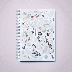 Cuaderno Floral Tapa Blanda