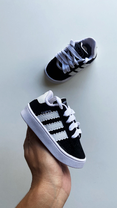 Adidas Campus - Preto com Branco