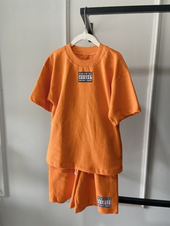 Streetwear- Conjunto Oversized - Laranja