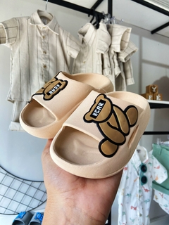 Chinelo Nuvem (Slide) - Ursinho- Creme