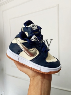 Tênis infantil Dunk Dourado - comprar online