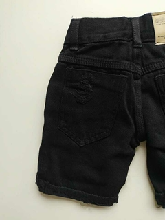 Bermuda Jeans - Destroyed / Preto - comprar online