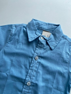 Camisa Social - Linho- Azul