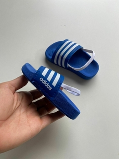 Chinelo Slide com elástico - Azul