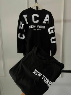 Camisa NY- Chicago /Manga Longa