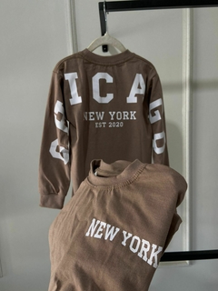 Camisa NY- Chicago /Manga Longa