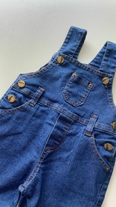 Jardineira Baby / Kids (Jeans escuro )