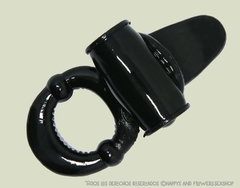 Anillo vibrador lengua negro - comprar online