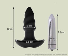 Imagen de Plug vibrador de silicona Arrow