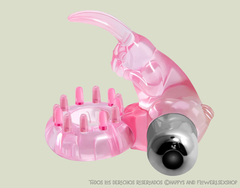 Anillo vibrador rabbit rosa