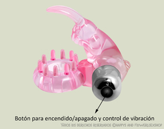 Anillo vibrador rabbit rosa en internet