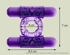 Anillo vibrador dos balas violeta en internet