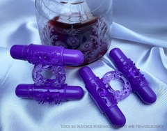 Imagen de Anillo vibrador dos balas violeta