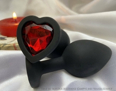 Plug de silicona con strass corazón - comprar online