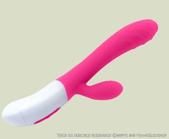 Vibrador recargable con estimulador de clítoris - comprar online