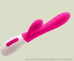 Vibrador recargable con estimulador de clítoris en internet