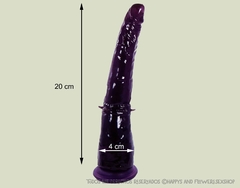 Dildo violeta con ventosa Nápoles - tienda online