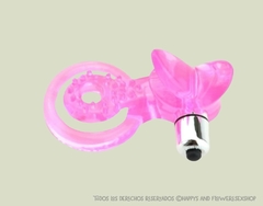 Anillo vibrador doble rosa - comprar online