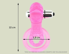 Imagen de Anillo vibrador doble rosa