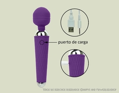 Vibrador masajeador recargable