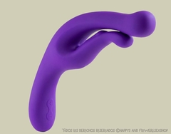 Vibrador recargable Wellness con estimulador de clítoris en internet