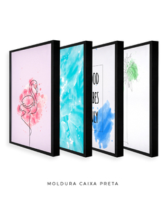 Quadro Decorativo - Conjunto Flamingo Beach