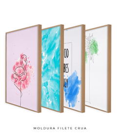 Quadro Decorativo - Conjunto Flamingo Beach na internet