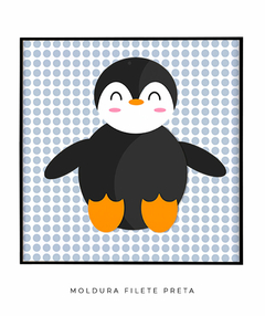 Quadro Decorativo - CutePenguin - Studio Rosso Art e Design