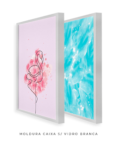 Quadro Decorativo - Flamingo's Beach - Studio Rosso Art e Design