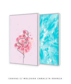 Quadro Decorativo - Flamingo's Beach na internet