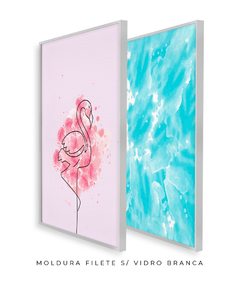 Quadro Decorativo - Flamingo's Beach - comprar online