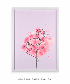 Quadro Decorativo - Pink Flamingo - Studio Rosso Art e Design