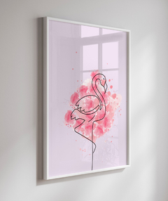 Quadro Decorativo - Pink Flamingo