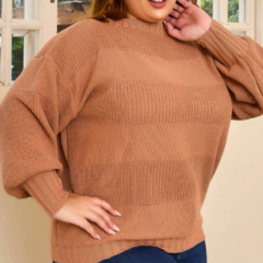 BLUSA EM TRICÔ PLUS SIZE