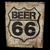 Placa "Beer 66" Grande em Madeira - 5228