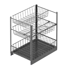 ORGANIZADOR PARA GABINETE INFERIOR 3 NIVELES ACERO 450MM 549.11.336 - comprar en línea