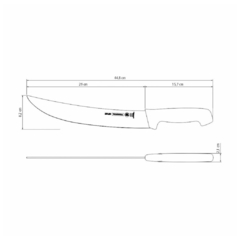 CUCHILLO PARA CARNE NEGRO 12" PROFESIONAL 24531/002 - comprar en línea