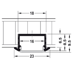 PERFIL PARA TIRAS DE LED 833.72.983 - tienda en línea