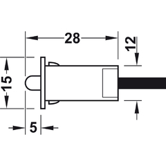 INTERRUPTOR DE CONTACTO DE PUERTA D=12/2.0M 833.89.059 - comprar en línea