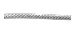 CABLE DE ACERO GALV. CUB. DE VINIL (1.58MM)(3.17MM) 8505