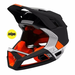 FOX BIKE CAPACETE PROFRAME VAPOR BCO/VERM/PRETO