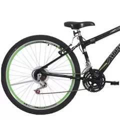 BICICLETA 26 MTB 18/M JET ADVENTURE REBAIXADA PRETA C/ VERDE - comprar online