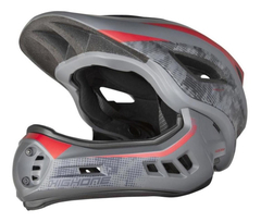 CAPACETE BIKE X FULL FECHADO MY22 TAM M CINZA/VERMELHO - HIGH ONE - comprar online